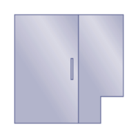 Door - Right Handle - Notched Panel