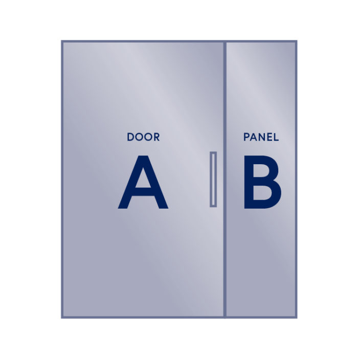 Shower Door Right Handle/Panel