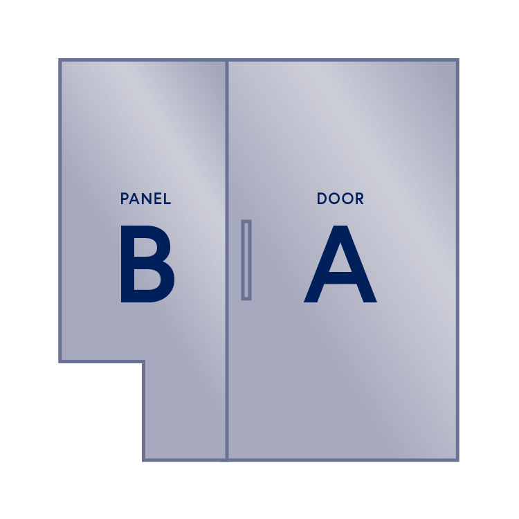 Notched Panel/Door (Right Hinge)